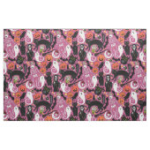 retro halloween bubblekauwgom stof (Fat Quarter)