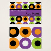 Retro Halloween Cadeau Labels Visitekaartje (Voorkant /achterkant)