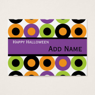 Retro Halloween Cadeau Labels Visitekaartje