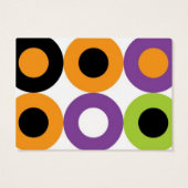 Retro Halloween Cadeau Labels Visitekaartje (Achterkant)