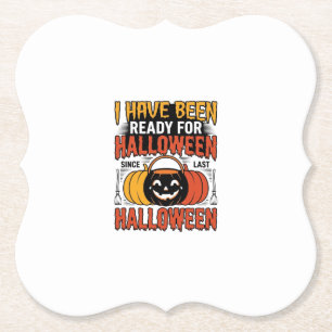 Retro Halloween Candy Emmer T-shirt Des Kartonnen Onderzetters