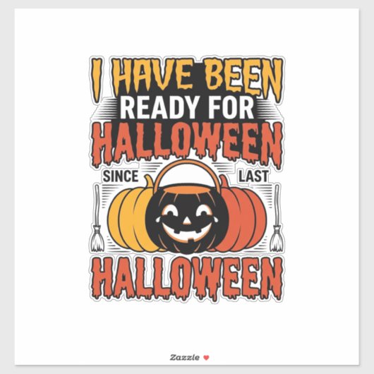 Retro Halloween Candy Emmer T-shirt Des Sticker (Vel)