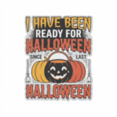 Retro Halloween Candy Emmer T-shirt Des Sticker (Voorkant)