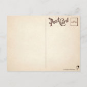 Retro Halloween Cat Briefkaart (Achterkant)