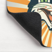 Retro Halloween Cat Muismat (Hoek)