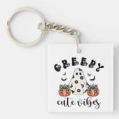 Retro Halloween Coquette Creepy Cute Vibes  Sleutelhanger (voorkant)