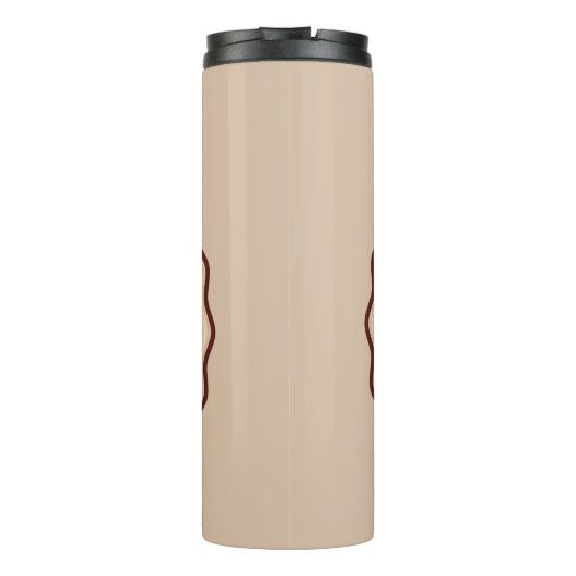 Retro Halloween Costume Spooky Haunted House Ghost Thermosbeker (Achterkant)