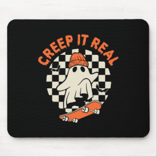 Retro Halloween Creep It Real Ghost Boy Herfst Sea Muismat