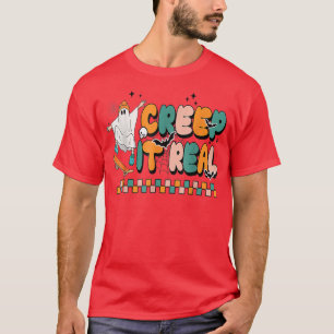Retro Halloween Creep It Reals Spook Halloween T-shirt