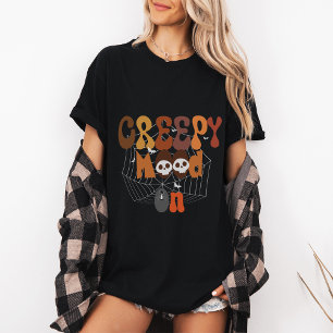 Retro Halloween   Creepy Mood On T-shirt