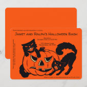 Retro Halloween Decoratie Kaart (Voorkant / Achterkant)