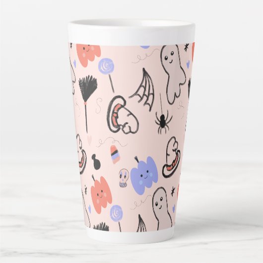 Retro Halloween  Deugles Coffee Mok (Voorkant)