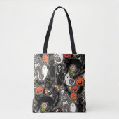 retro halloween drab tote bag (Voorkant)