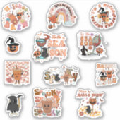 Retro Halloween Drink - Cute and Spooky Sticker (Voorkant)