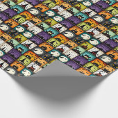 Retro Halloween: een spooktacular uit het midden v Cadeaupapier (Hoek)