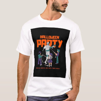 Retro Halloween-feest Mummie Grafische T-shirt voo