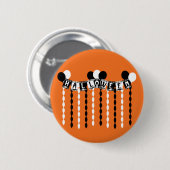 Retro Halloween-feest slingers Ronde Button 5,7 Cm (Voorkant /achterkant)