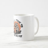 Retro Halloween Feral Time om de pot te roeren Koffiemok (Voorkant rechts)