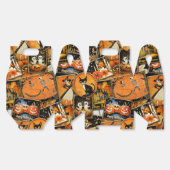 Retro  Halloween Fun Collage Bedankdoosjes (Ongevouwen)