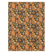 Retro  Halloween Fun Collage Tafelkleed (Voorkant)