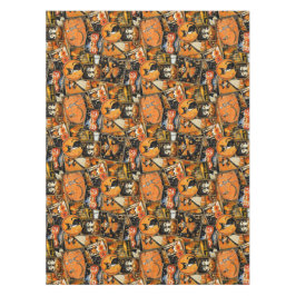Retro  Halloween Fun Collage Tafelkleed
