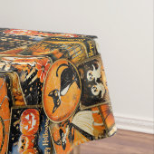 Retro Halloween Fun Collage Tafelkleed (Voorbeeld)