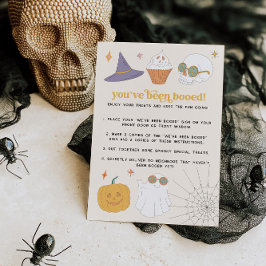 Retro Halloween Games Boo Buurman Spel Kaart Sign