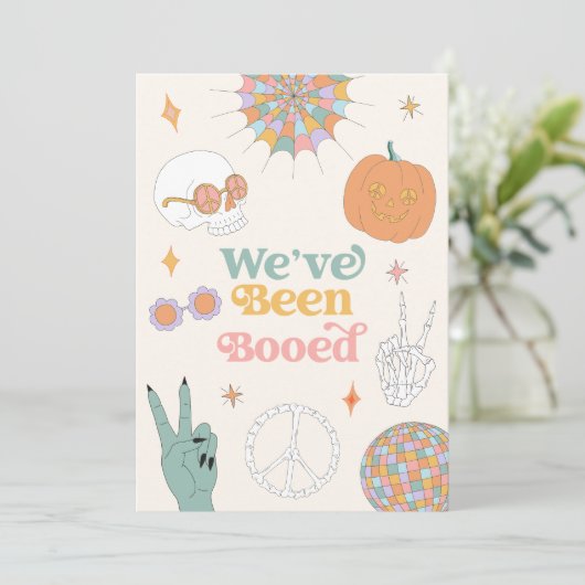 Retro Halloween Games Boo Buurman Spelbord Kaart (Staand voorkant)