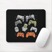 Retro Halloween Gaming Controller Skeleton Game Ha Muismat (Met muis)