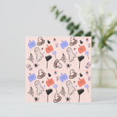 Retro Halloween Gedekte Doodles (Staand voorkant)