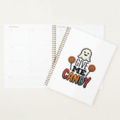 Retro Halloween Geef Me Snoep Geest T-shirt Ontwer Planner (Display)