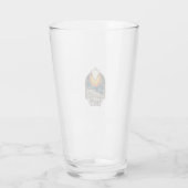 Retro Halloween Geest Kerkhof Gravure Shirt_ Glas (Achterkant)