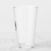 Retro Halloween Geest Kerkhof Gravure Shirt_ Glas (Links)