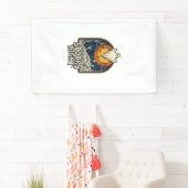 Retro Halloween Geest Kerkhof Gravure Shirt_ Spandoek (Insitu)