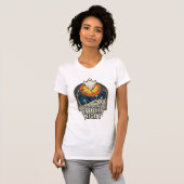 Retro Halloween Geest Kerkhof Gravure Shirt_ T-shirt (Voorkant volledig)