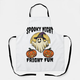 Retro Halloween Geest Verschrikkelijke Pompoen Shi Schort