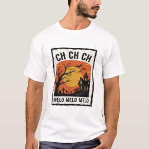 Retro Halloween Geheime Boom Silhouet Shirt De