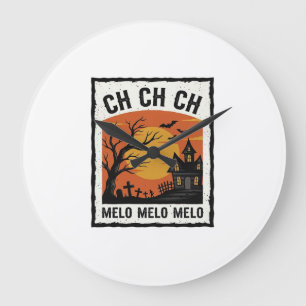 Retro Halloween Geheime Boom Silhouet Shirt De Grote Klok