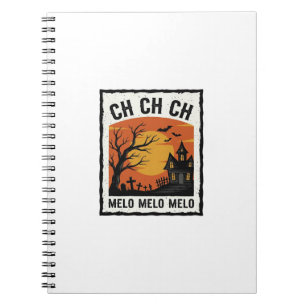 Retro Halloween Geheime Boom Silhouet Shirt De Notitieboek