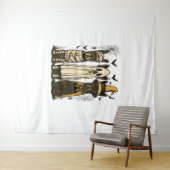 Retro Halloween Ghost Franse Bulldog Gothic PNG Wandkleed (In Situ (horizontaal))