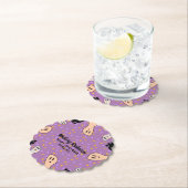 Retro Halloween Ghost Ons kleine Boo-Baby shower Kartonnen Onderzetters (Insitu)