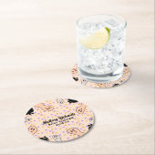 Retro Halloween Ghost Ons kleine Boo-Baby shower Ronde Kartonnen Onderzetter (Insitu)