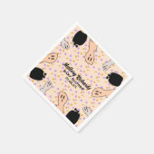 Retro Halloween Ghost Ons kleine Boo-Baby shower Servet (Hoek)