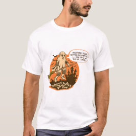 Retro Halloween Ghost Safety - Blijf veilig T-shirt