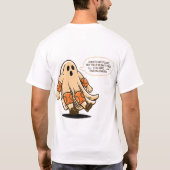 Retro Halloween Ghost Safety - Blijf veilig T-shirt (Achterkant)
