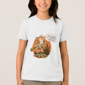 Retro Halloween Ghost Safety - Blijf veilig Tri-Blend Shirt (Voorkant)