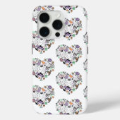 Retro Halloween Ghosts en Pumpkin Hart vorm Case-Mate iPhone Case (Achterkant)