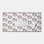 Retro Halloween Ghosts met Roller Blades Bureaumat (Keyboard & Muis)