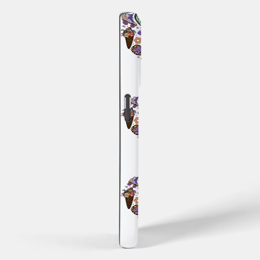 Retro Halloween Ghosts met Roller Blades Case-Mate iPhone Case (Achterkant / Rechts)