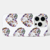 Retro Halloween Ghosts met Roller Blades Case-Mate iPhone Case (Achterkant (horizontaal))